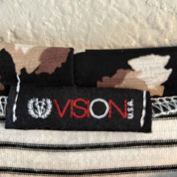 Brand-“ Vision” cute top with hood size L., soft,thin & flowing cute with jeans - Picture 4 of 8